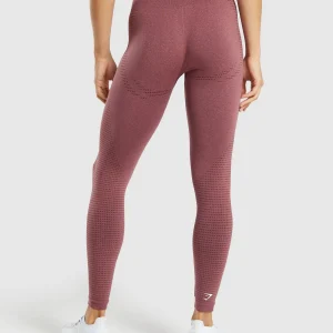 Discount Gymshark Vital Seamless 2.0 Leggings BurgundyPink/Marl