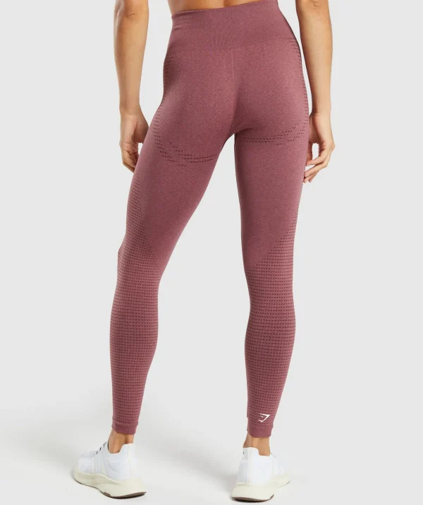 Discount Gymshark Vital Seamless 2.0 Leggings BurgundyPink/Marl