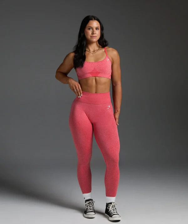 New Gymshark Vital Seamless 2.0 Leggings CoralRedMarl