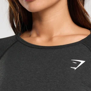 Discount Gymshark Vital Seamless 2.0 Light Long Sleeve Top BlackMarl