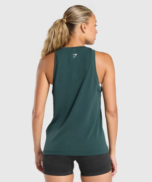 Fashion Gymshark Vital Seamless 2.0 Light Tank WoodlandGreen/Marl