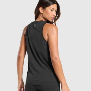 Discount Gymshark Vital Seamless 2.0 Light Tank BlackMarl