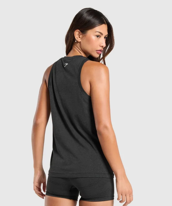 Discount Gymshark Vital Seamless 2.0 Light Tank BlackMarl