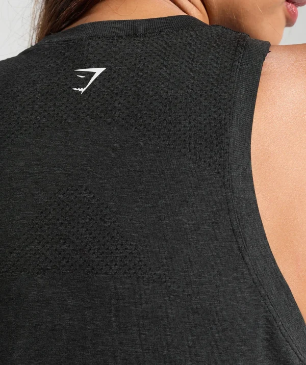 Discount Gymshark Vital Seamless 2.0 Light Tank BlackMarl