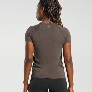 Online Gymshark Vital Seamless 2.0 Light T-Shirt BrownMarl