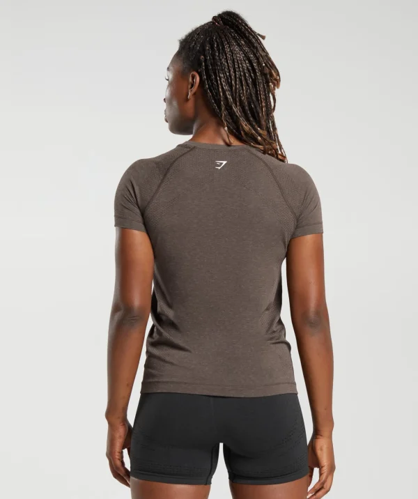 Online Gymshark Vital Seamless 2.0 Light T-Shirt BrownMarl