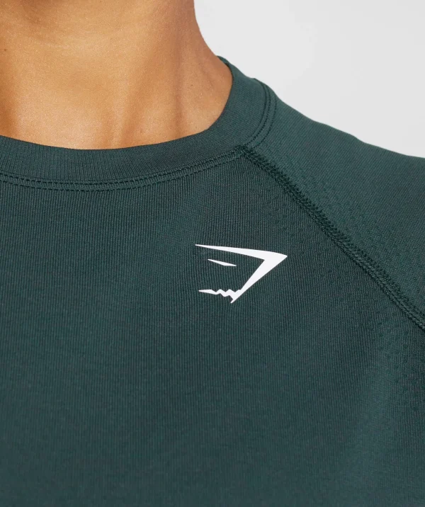 Sale Gymshark Vital Seamless 2.0 Light T-Shirt WoodlandGreenMarl