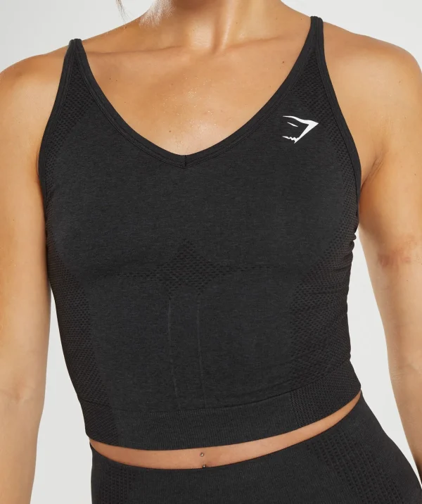 Best Gymshark Vital Seamless 2.0 Midi Tank BlackMarl