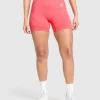 Fashion Gymshark Vital Seamless 2.0 Shorts CoralRedMarl