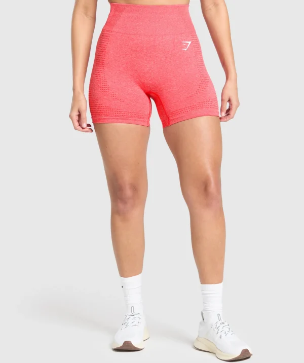 Fashion Gymshark Vital Seamless 2.0 Shorts CoralRedMarl