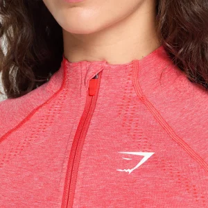 Fashion Gymshark Vital Seamless 2.0 Tight Tracktop CoralRedMarl