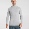 Best Gymshark Vital Seamless 1/4 Zip LightGrey/SmokeyGrey