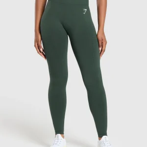 Hot Gymshark Vital Seamless Leggings WoodlandGreenMarl