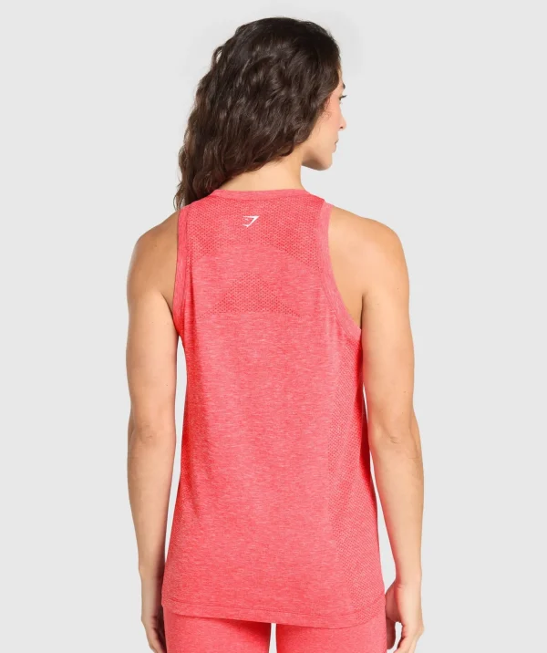 Clearance Gymshark Vital Seamless Light Tank CoralRedMarl