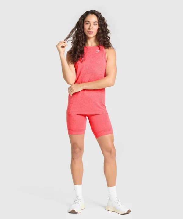 Clearance Gymshark Vital Seamless Light Tank CoralRedMarl