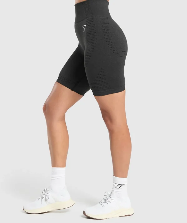 Fashion Gymshark Vital Seamless 7" Shorts BlackMarl