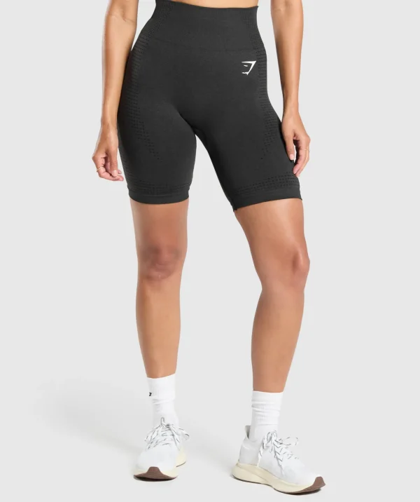 Fashion Gymshark Vital Seamless 7" Shorts BlackMarl