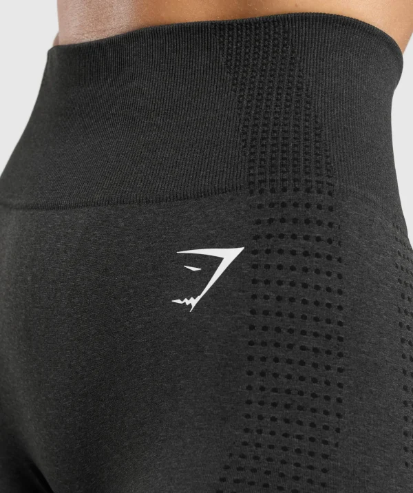 Fashion Gymshark Vital Seamless 7" Shorts BlackMarl