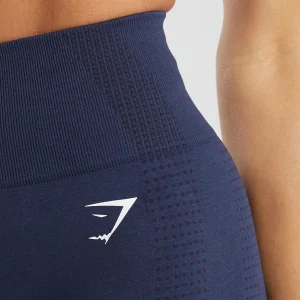 Clearance Gymshark Vital Seamless Shorts HeavyBlue/Marl