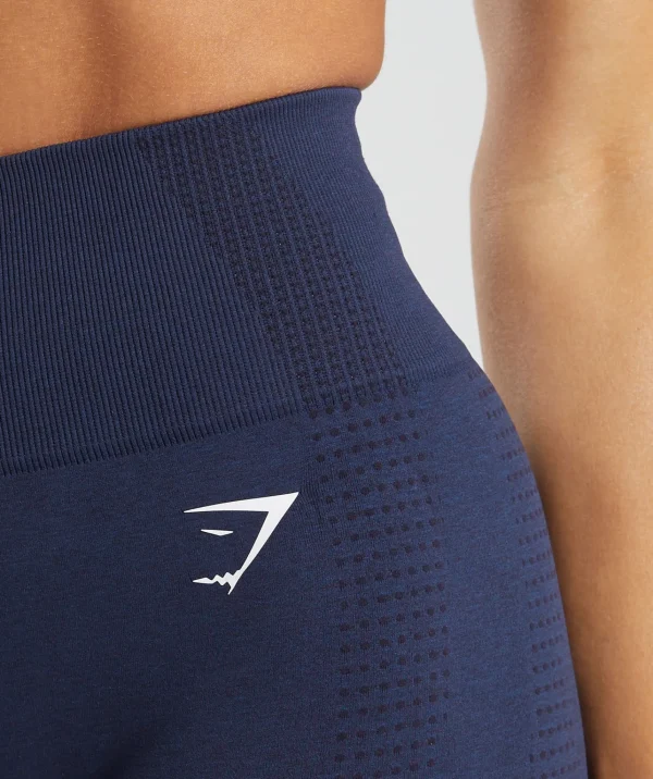 Clearance Gymshark Vital Seamless Shorts HeavyBlue/Marl