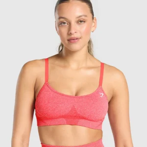 Discount Gymshark Vital Seamless Sports Bra CoralRedMarl