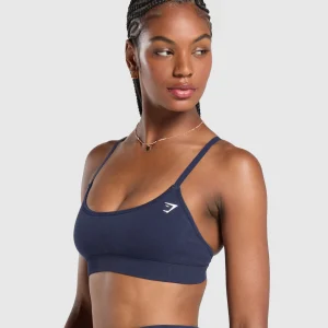 Best Gymshark Vital Seamless Sports Bra HeavyBlue/Marl