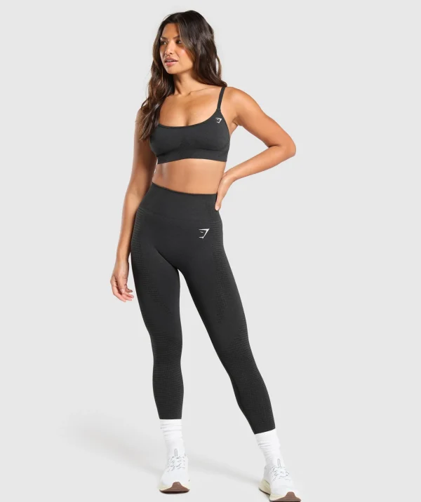 Discount Gymshark Vital Seamless Sports Bra BlackMarl