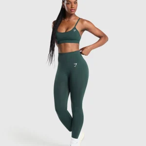 Fashion Gymshark Vital Seamless Sports Bra WoodlandGreen/Marl