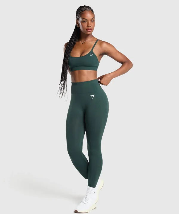 Fashion Gymshark Vital Seamless Sports Bra WoodlandGreen/Marl