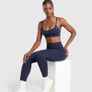 Best Gymshark Vital Seamless Sports Bra HeavyBlue/Marl