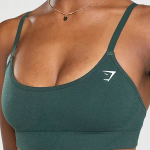 Fashion Gymshark Vital Seamless Sports Bra WoodlandGreen/Marl