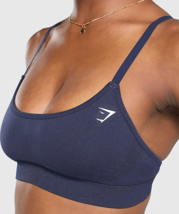 Best Gymshark Vital Seamless Sports Bra HeavyBlue/Marl