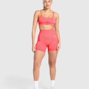 Discount Gymshark Vital Seamless Sports Bra CoralRedMarl