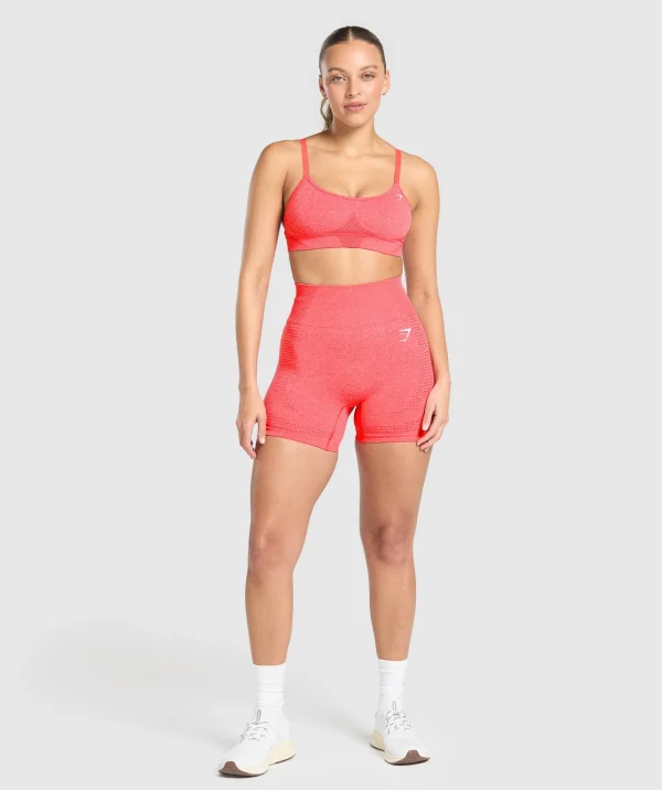 Discount Gymshark Vital Seamless Sports Bra CoralRedMarl