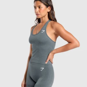 Fashion Gymshark Vital Seamless Tight Tank StrongGreyMarl