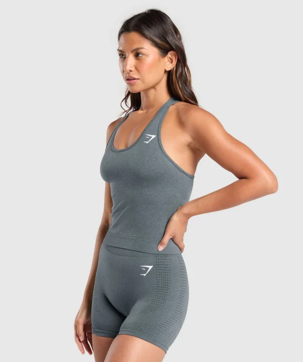 Fashion Gymshark Vital Seamless Tight Tank StrongGreyMarl