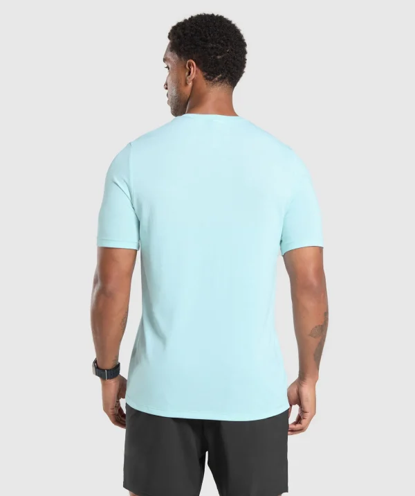 Best Gymshark Vital Seamless T-Shirt SereneBlue/WhiteMarl