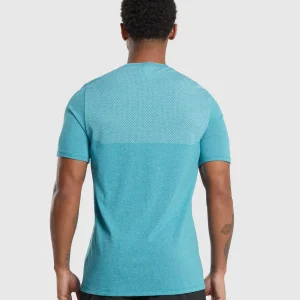 Online Gymshark Vital Seamless T-Shirt ArtificialTeal/WhiteMarl