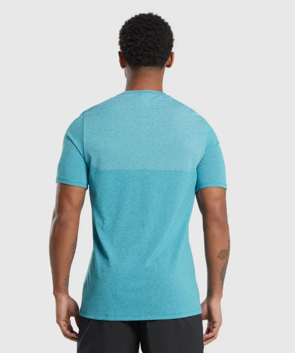 Online Gymshark Vital Seamless T-Shirt ArtificialTeal/WhiteMarl