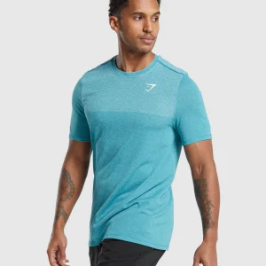 Online Gymshark Vital Seamless T-Shirt ArtificialTeal/WhiteMarl