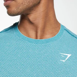 Online Gymshark Vital Seamless T-Shirt ArtificialTeal/WhiteMarl