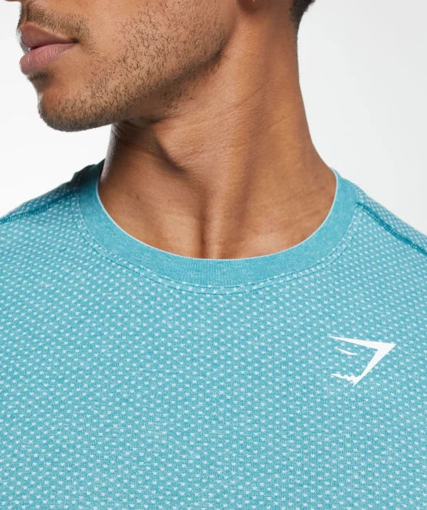 Online Gymshark Vital Seamless T-Shirt ArtificialTeal/WhiteMarl