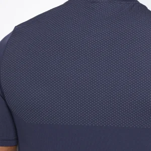 New Gymshark Vital Seamless T-Shirt Navy/LightGrey