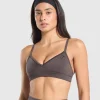 Online Gymshark Vital Shine Limited Edition Sports Bra GreyedPurple