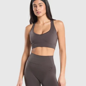 Online Gymshark Vital Shine Limited Edition Crop Top GreyedPurple