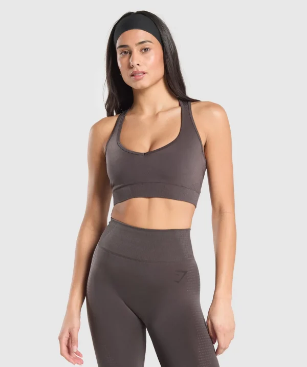 Online Gymshark Vital Shine Limited Edition Crop Top GreyedPurple