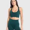 Best Gymshark Vital Shine Limited Edition Crop Top StrongTeal