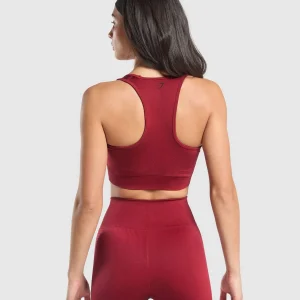 Sale Gymshark Vital Shine Limited Edition Crop Top RepsRed