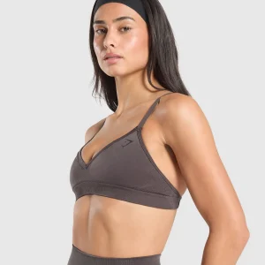 Online Gymshark Vital Shine Limited Edition Sports Bra GreyedPurple