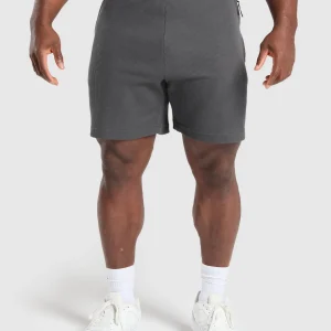 Fashion Gymshark Waffle Shorts OnyxGrey